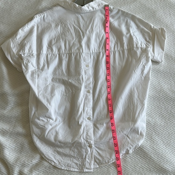 Madewell Courier Button-Back Shirt / Size XS / Pure White. EUC - Picture 5 of 5